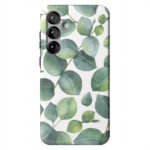 Leaf Me Alone | Green Floral Print Samsung Case