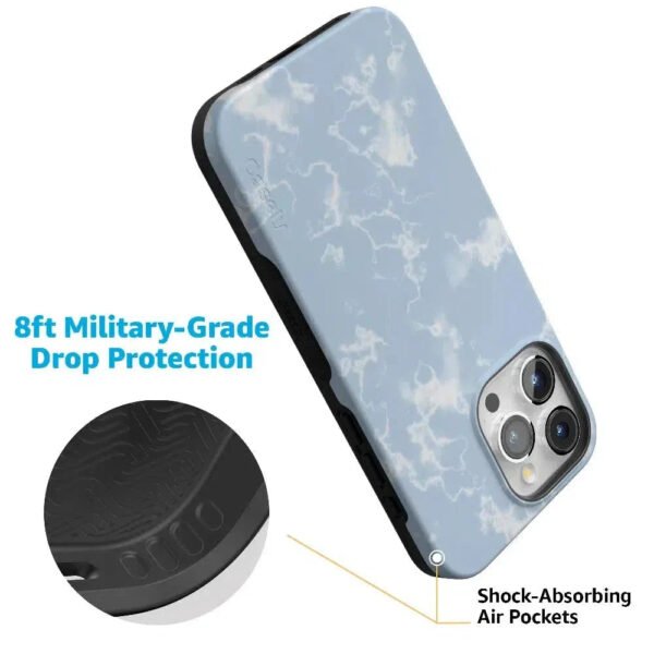 Light Blue Skies | Marble Clouds Case