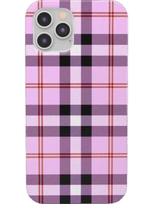 As if! | Light Purple Plaid Case