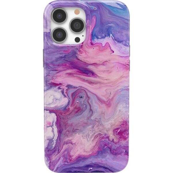 Tie Dying Over You | Purple Marble iPhone Case