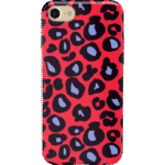 Into the Wild | Red & Blue Leopard Print Case