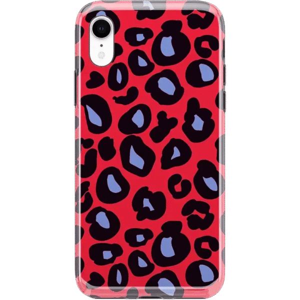 Into the Wild | Red & Blue Leopard Print Case