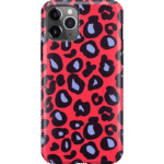Into the Wild | Red & Blue Leopard Print Case