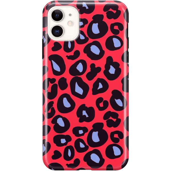 Into the Wild | Red & Blue Leopard Print Case