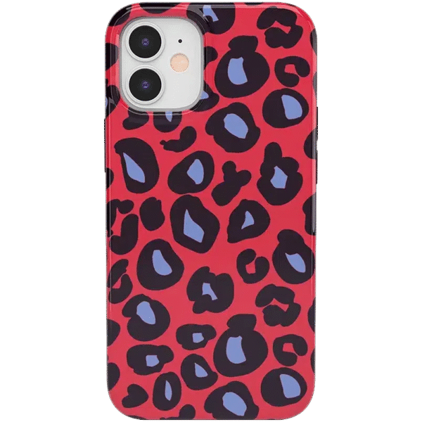 Into the Wild | Red & Blue Leopard Print Case