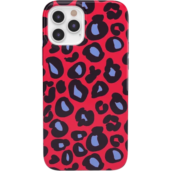 Into the Wild | Red & Blue Leopard Print Case