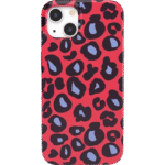 Into the Wild | Red & Blue Leopard Print Case