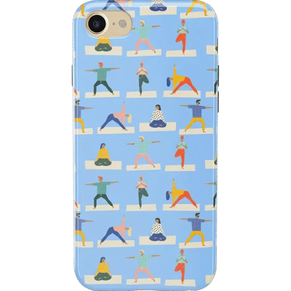Go with the Flow | Light Blue Yoga Case