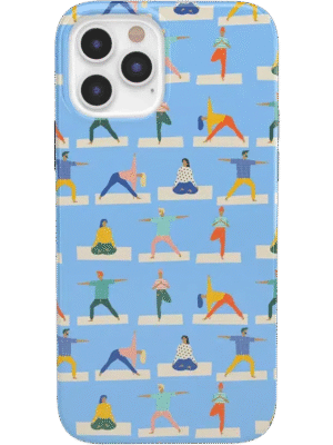 Go with the Flow | Light Blue Yoga Case