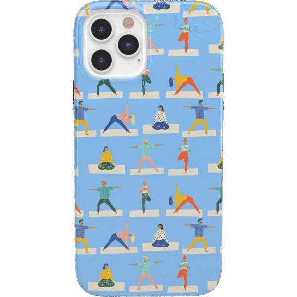 Go with the Flow | Light Blue Yoga Case