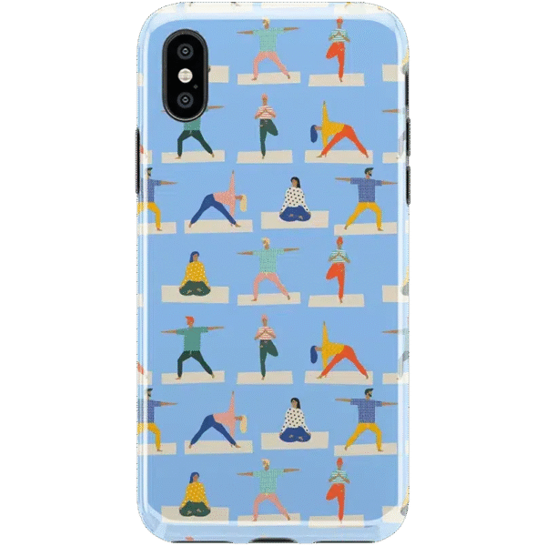 Go with the Flow | Light Blue Yoga Case