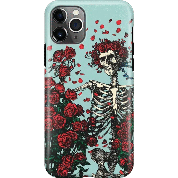 Forever Grateful | Grateful Dead Skeleton Floral Case