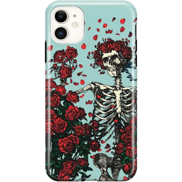 Forever Grateful | Grateful Dead Skeleton Floral Case