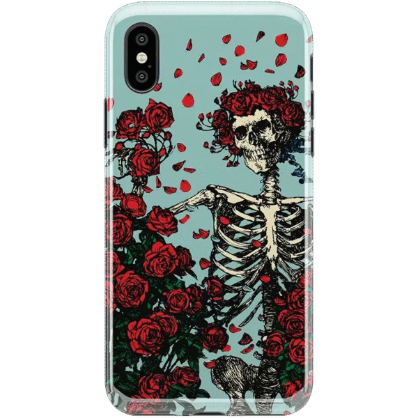 Forever Grateful | Grateful Dead Skeleton Floral Case