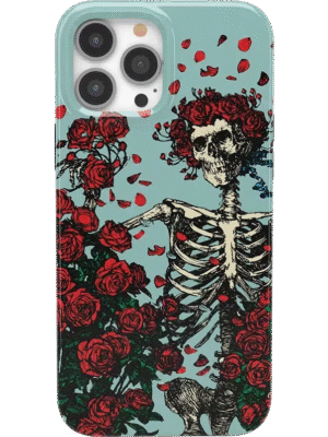 Forever Grateful | Grateful Dead Skeleton Floral Case