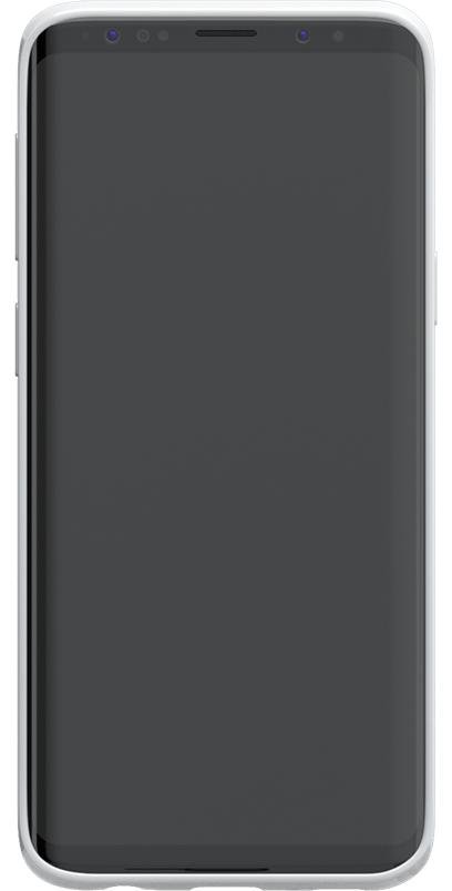 Blue and Gold Clear Floral Samsung Case