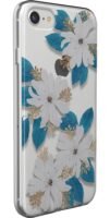 Forget Me Not | Blue and Gold Clear Floral Case