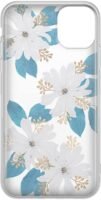 Forget Me Not | Blue and Gold Clear Floral Case