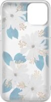 Forget Me Not | Blue and Gold Clear Floral Case