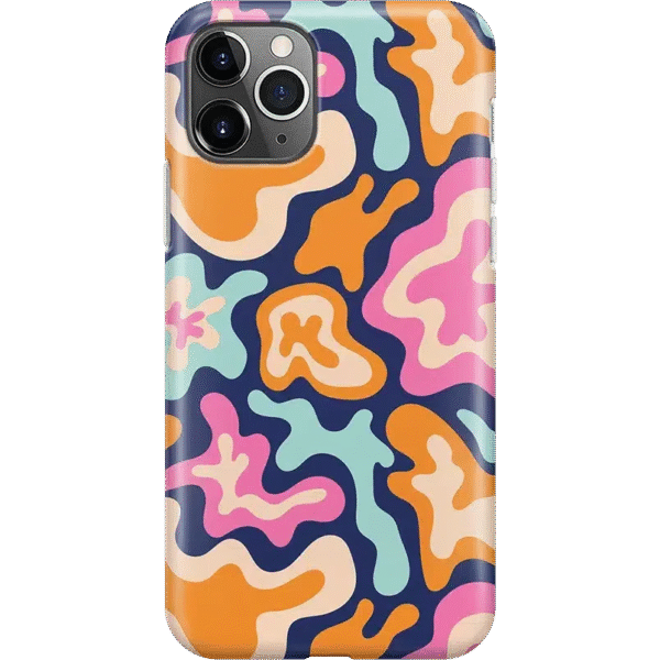 Midnight Color Splash | Abstract Retro Case