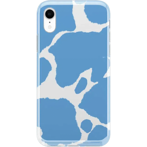 Current MOOd | Light Blue Cow Print Case