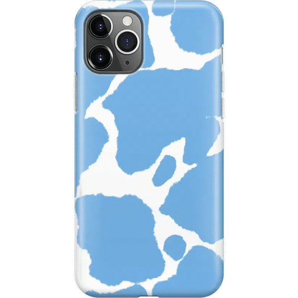 Current MOOd | Light Blue Cow Print Case