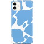 Current MOOd | Light Blue Cow Print Case