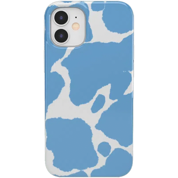 Current MOOd | Light Blue Cow Print Case