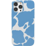 Current MOOd | Light Blue Cow Print Case