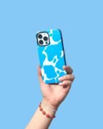 Current MOOd | Light Blue Cow Print Case
