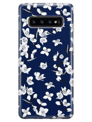 Floral Forest | Navy Cherry Blossom Floral Samsung Case