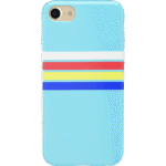 Totally Groovy | Teal Rainbow Stripes Color Block Case