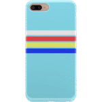 Totally Groovy | Teal Rainbow Stripes Color Block Case