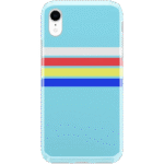 Totally Groovy | Teal Rainbow Stripes Color Block Case