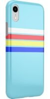 Totally Groovy | Teal Rainbow Stripes Color Block Case
