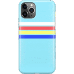 Totally Groovy | Teal Rainbow Stripes Color Block Case