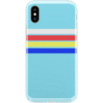 Totally Groovy | Teal Rainbow Stripes Color Block Case