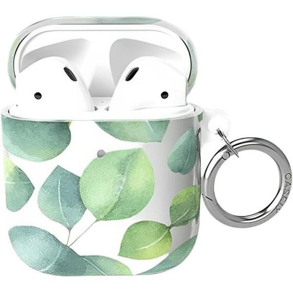 Leaf Me Alone | Green Floral Print AirPods Case