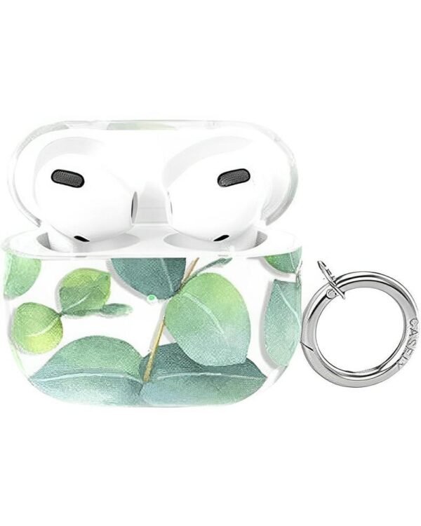 Leaf Me Alone | Green Floral Print AirPods Case