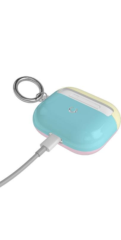 Neon Blue, Pink & Yellow | Colorblock AirPods Case