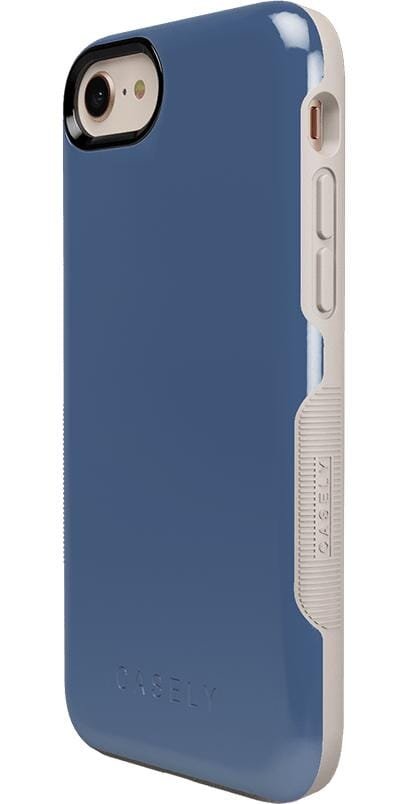 Steel Blue on Nude | Ultra-Protective Bold Case
