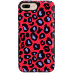 Into the Wild | Red & Blue Leopard Print Case
