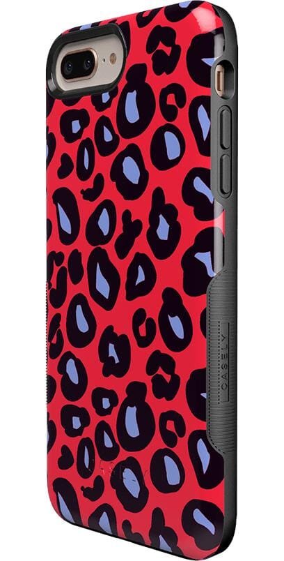 Into the Wild | Red & Blue Leopard Print Case
