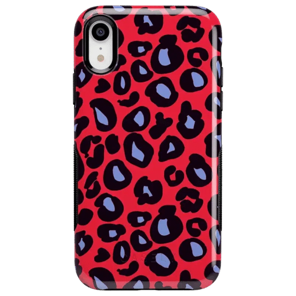 Into the Wild | Red & Blue Leopard Print Case