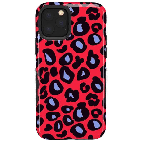 Into the Wild | Red & Blue Leopard Print Case
