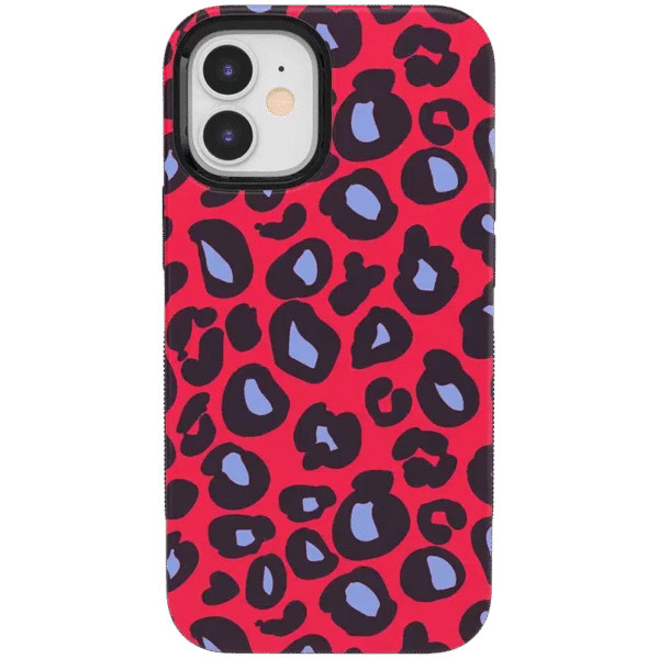 Into the Wild | Red & Blue Leopard Print Case