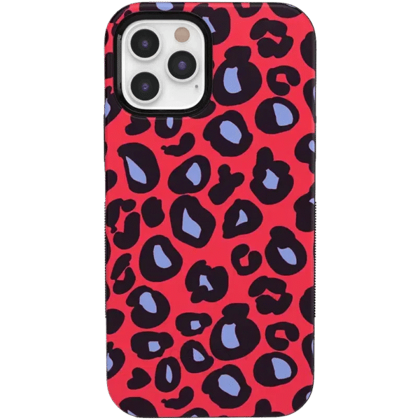 Into the Wild | Red & Blue Leopard Print Case
