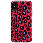 Into the Wild | Red & Blue Leopard Print Case