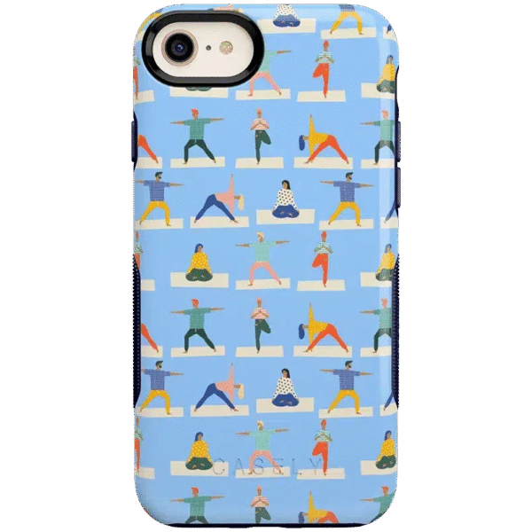 Go with the Flow | Light Blue Yoga Case