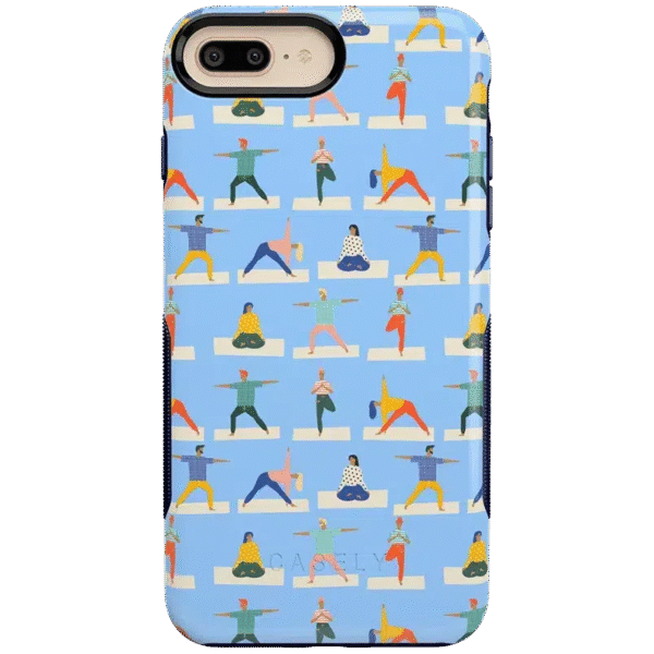 Go with the Flow | Light Blue Yoga Case